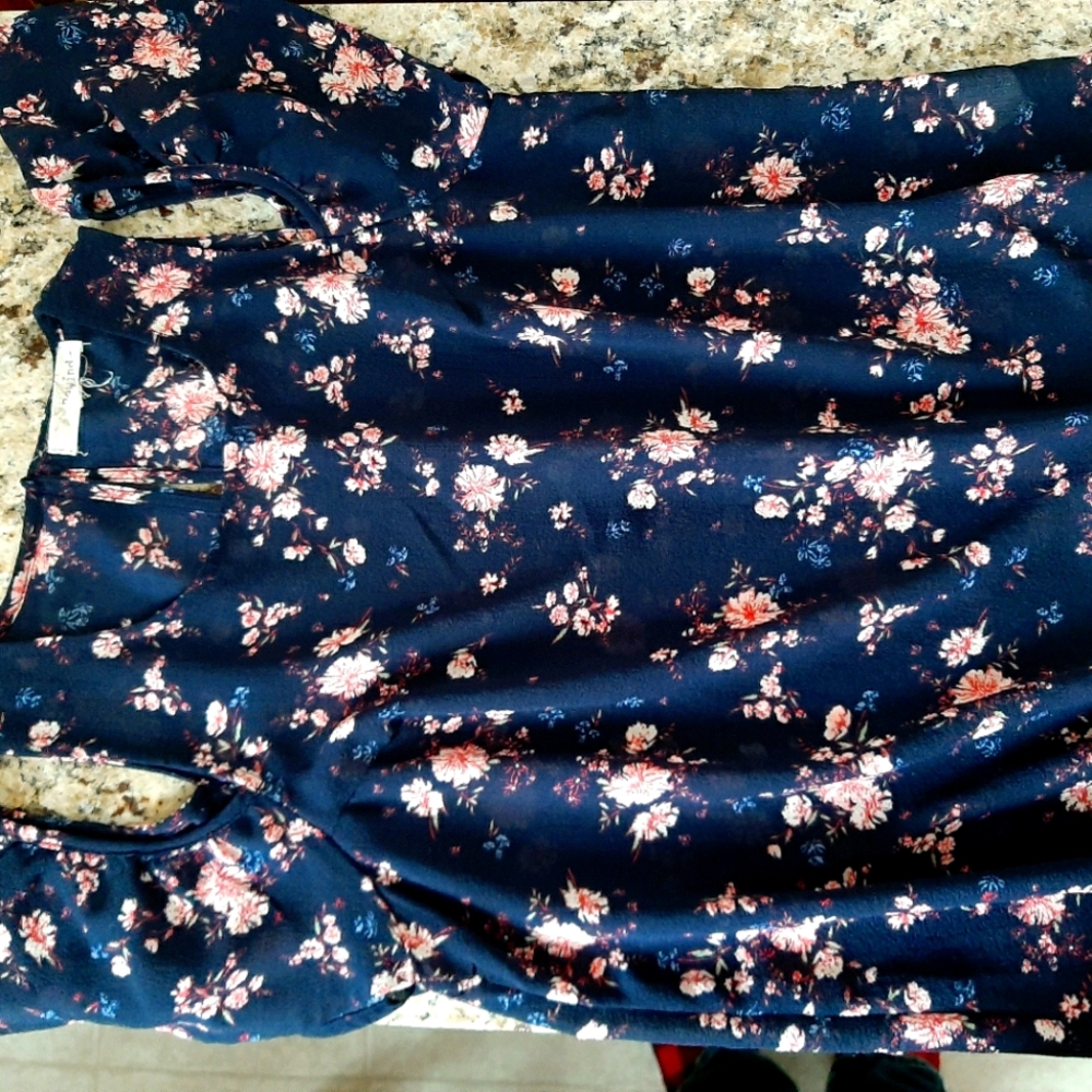 Lightweight Navy Floral!